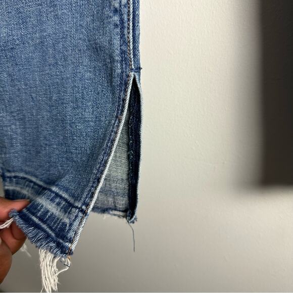 Free People Raw Hem Ankle Skinny Jeans Side Slits Released Hem Size 31 - Picture 4 of 9